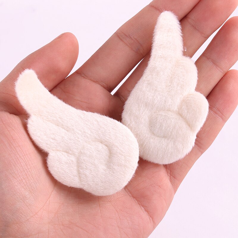 Cute Angel Wings Plush Hair Clips for Girls (1 Pair) by HitMyNeed
