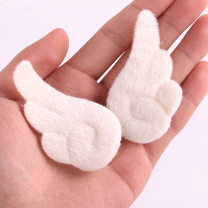 Cute Angel Wings Plush Hair Clips for Girls (1 Pair) by HitMyNeed
