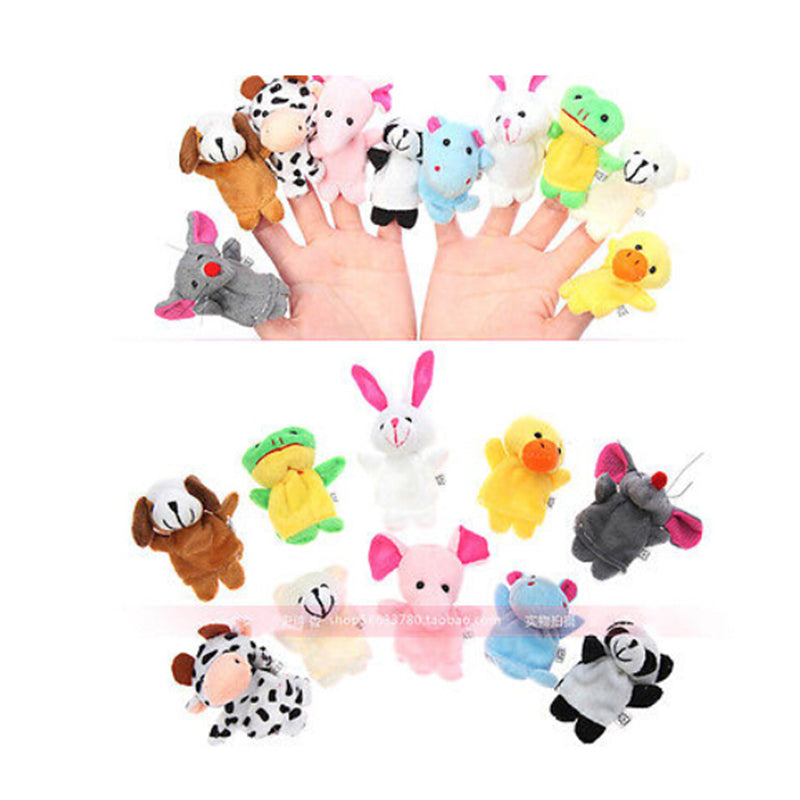 Cute Animal Finger Puppets Plush Toy Set by HitMyNeed