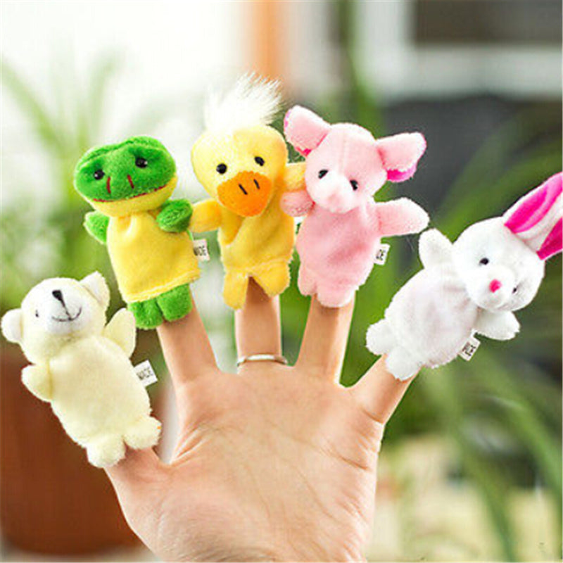Cute Animal Finger Puppets Plush Toy Set by HitMyNeed