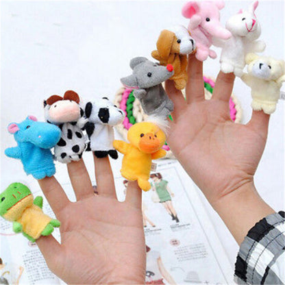 Cute Animal Finger Puppets Plush Toy Set by HitMyNeed