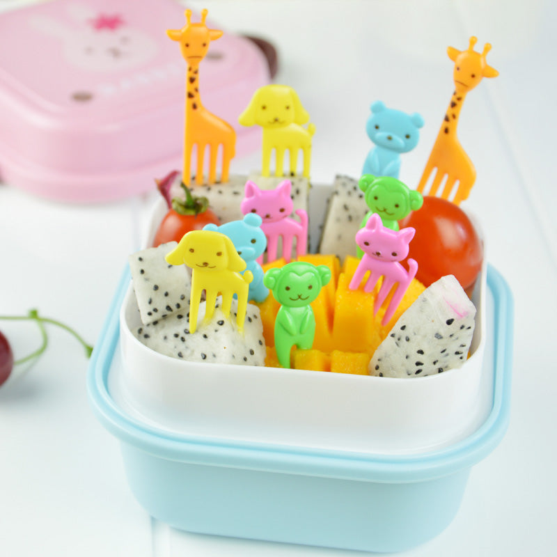 Cute Animal Fruit Fork Picks for Kids, 10-Pack by HitMyNeed