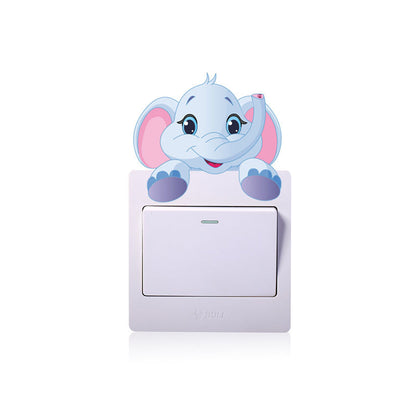 Cute Animal Light Switch Wall Decal Sticker by HitMyNeed