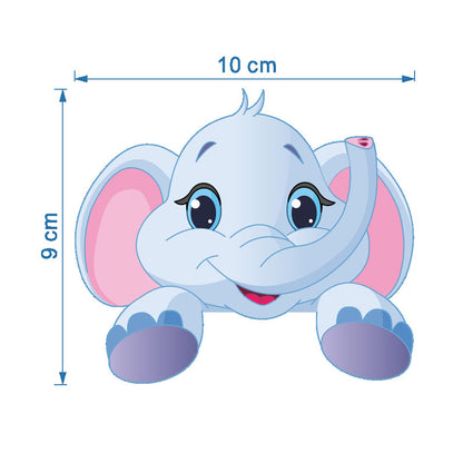 Cute Animal Light Switch Wall Decal Sticker blue by HitMyNeed
