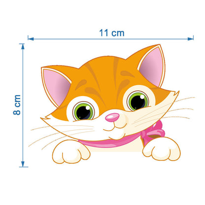 Cute Animal Light Switch Wall Decal Sticker orange by HitMyNeed