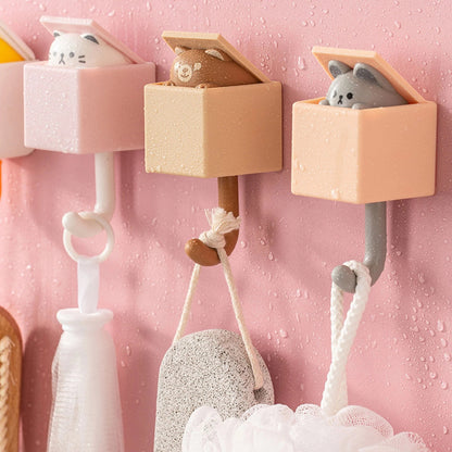 Cute Animal Wall Key Holder with Hidden Hook by HitMyNeed