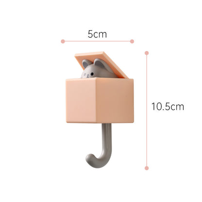 Cute Animal Wall Key Holder with Hidden Hook by HitMyNeed