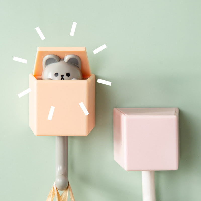 Cute Animal Wall Key Holder with Hidden Hook by HitMyNeed