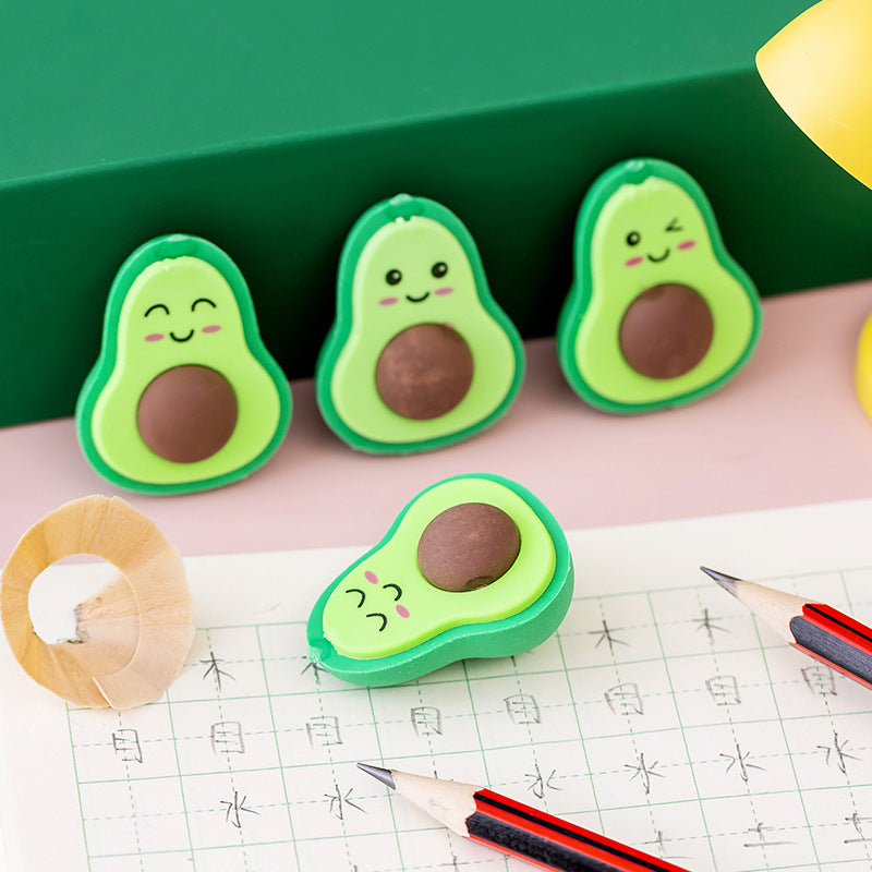 Cute Avocado Eraser for Kids and School by HitMyNeed