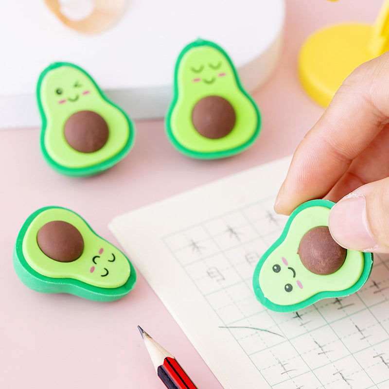 Cute Avocado Eraser for Kids and School by HitMyNeed