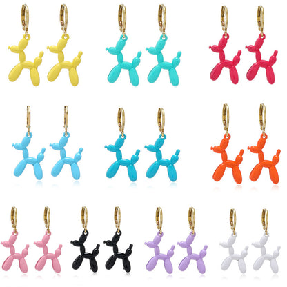 Cute Balloon Dog Earrings for Women and Girls by HitMyNeed