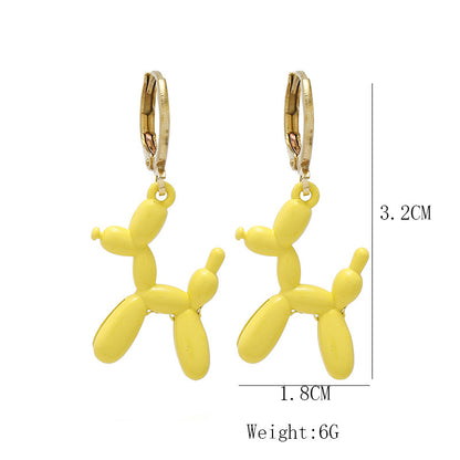 Cute Balloon Dog Earrings for Women and Girls by HitMyNeed