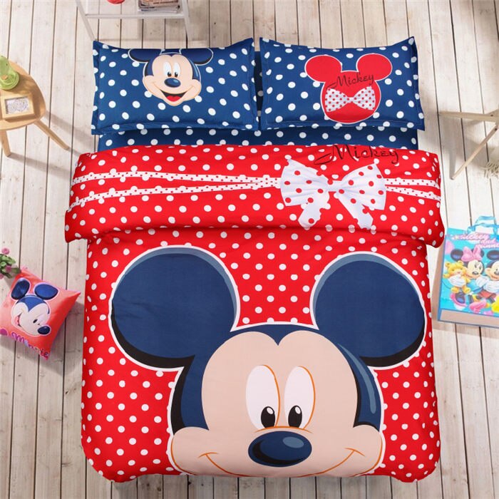 Cute Cartoon Bed Set for Kids and Teens 2 queen-4pieces by HitMyNeed