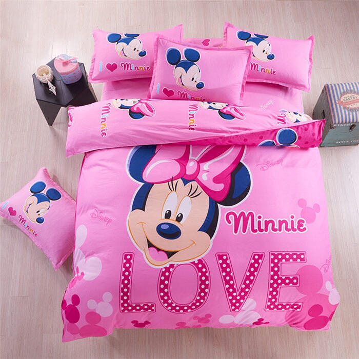 Cute Cartoon Bed Set for Kids and Teens 4 full-4pieces by HitMyNeed