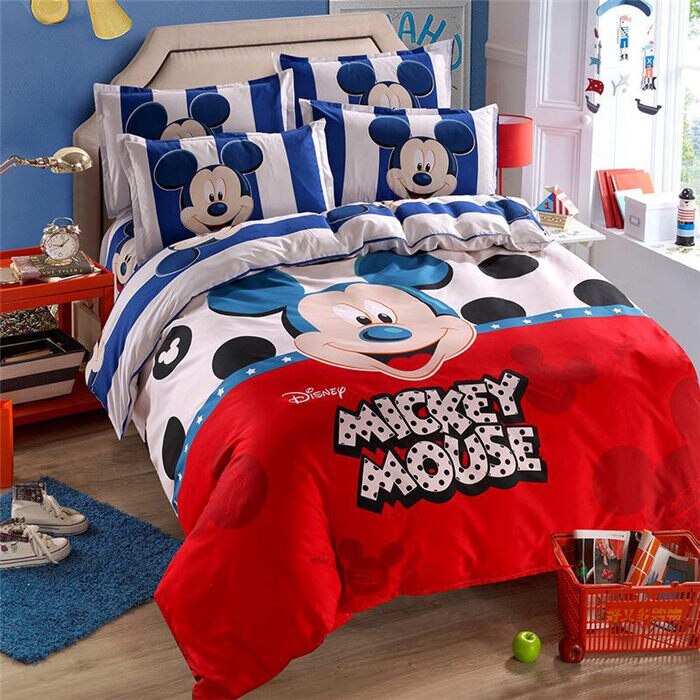 Cute Cartoon Bed Set for Kids and Teens 6 full-4pieces by HitMyNeed