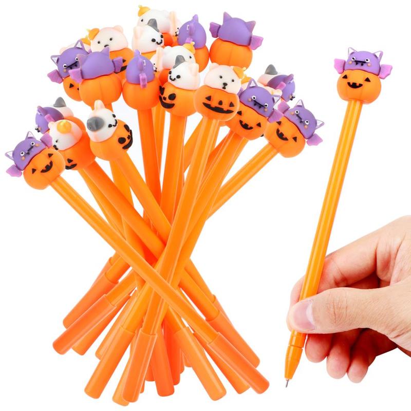 Cute Cartoon Pumpkin Halloween Gel Pens (20 Pack) by HitMyNeed