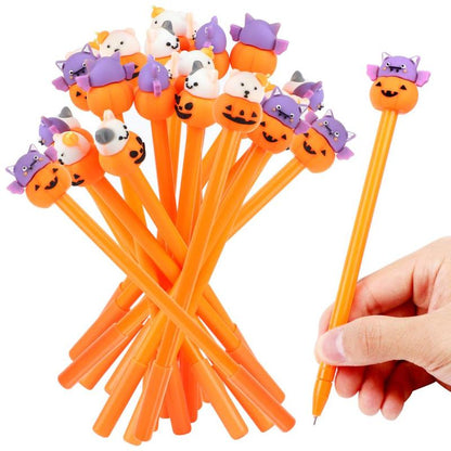 Cute Cartoon Pumpkin Halloween Gel Pens (20 Pack) by HitMyNeed