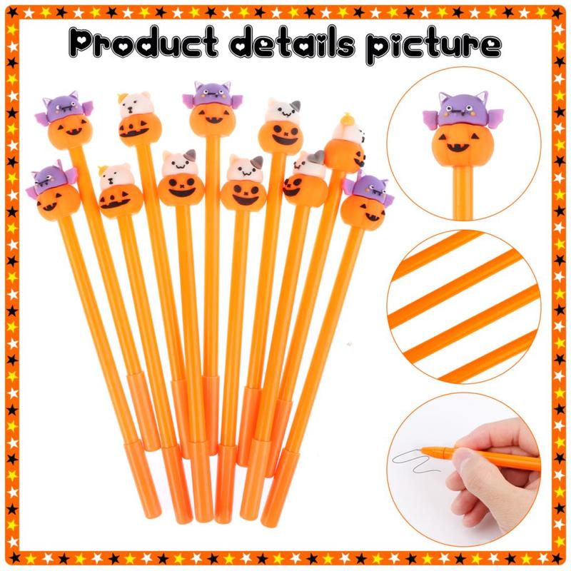 Cute Cartoon Pumpkin Halloween Gel Pens (20 Pack) by HitMyNeed