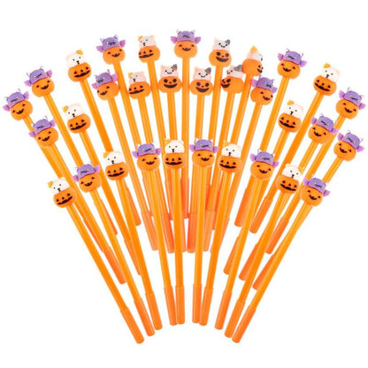 Cute Cartoon Pumpkin Halloween Gel Pens (20 Pack) by HitMyNeed
