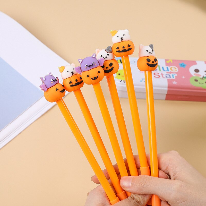 Cute Cartoon Pumpkin Halloween Gel Pens (20 Pack) by HitMyNeed
