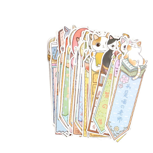 Cute Cat Bookmarks Set of 30 by HitMyNeed