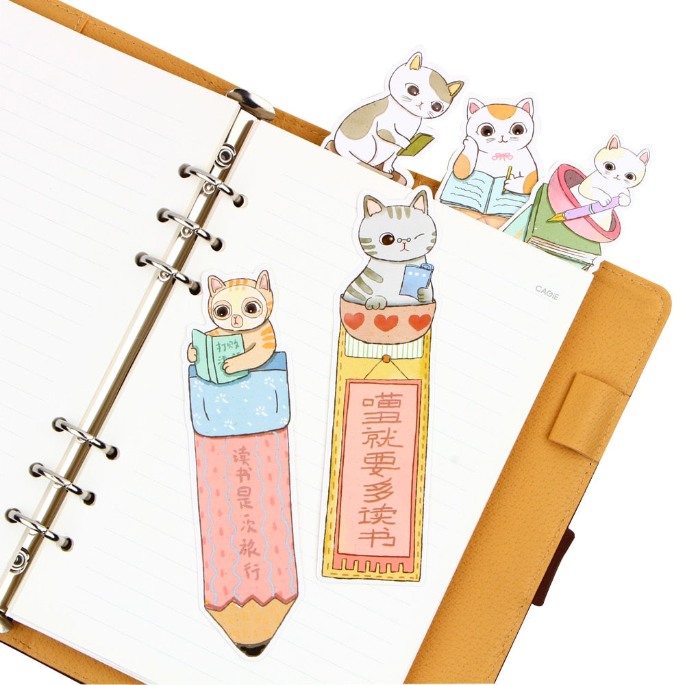 Cute Cat Bookmarks Set of 30 by HitMyNeed