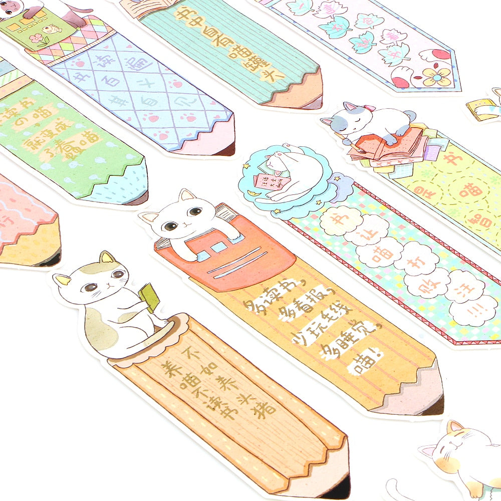 Cute Cat Bookmarks Set of 30 by HitMyNeed