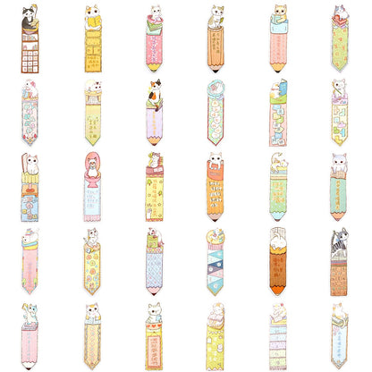 Cute Cat Bookmarks Set of 30 by HitMyNeed