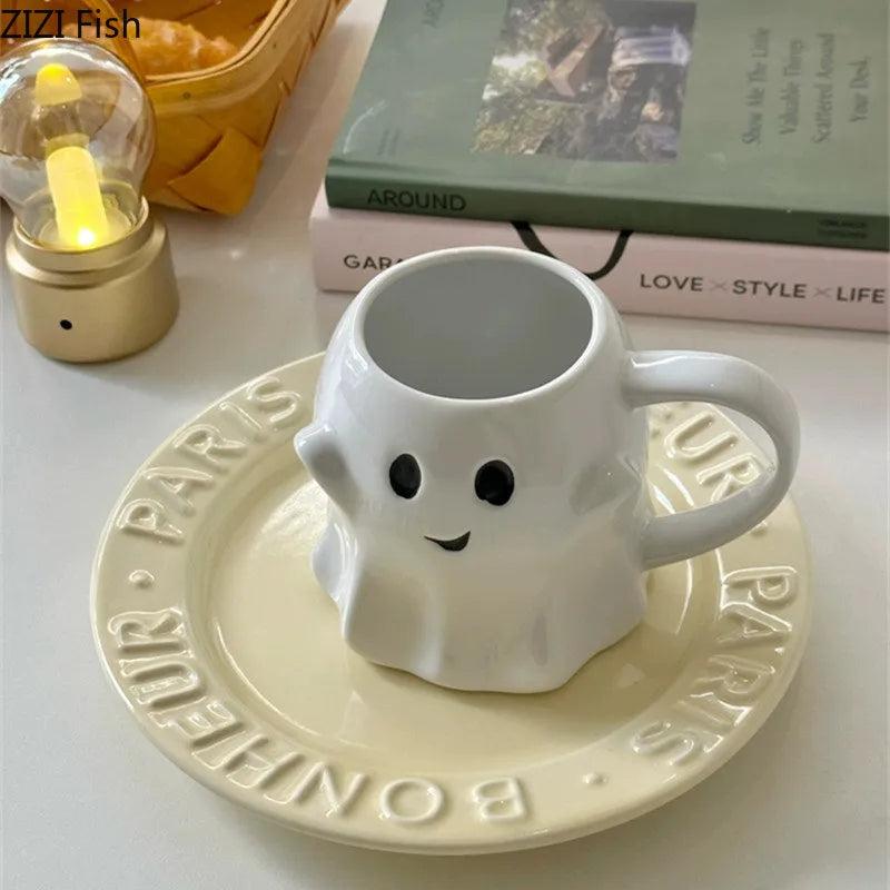 Cute Ceramic Ghost Mug 320ml by HitMyNeed
