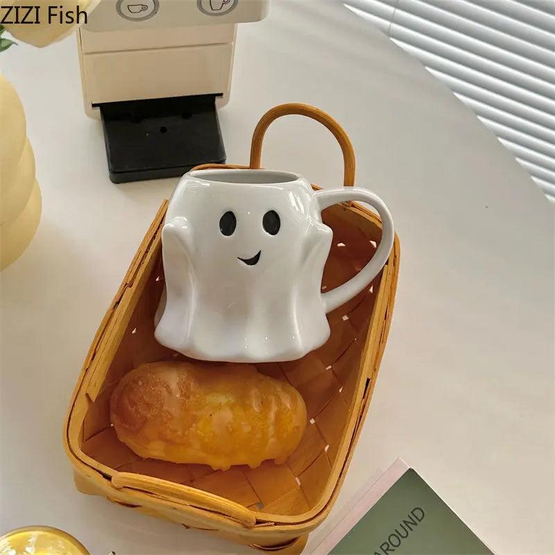 Cute Ceramic Ghost Mug 320ml by HitMyNeed