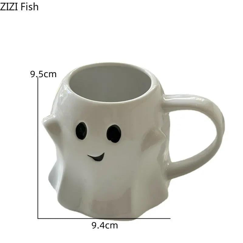 Cute Ceramic Ghost Mug 320ml by HitMyNeed