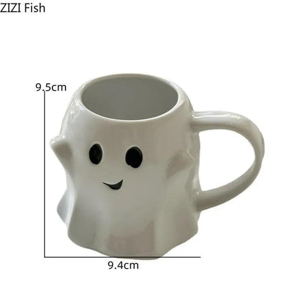Cute Ceramic Ghost Mug 320ml by HitMyNeed