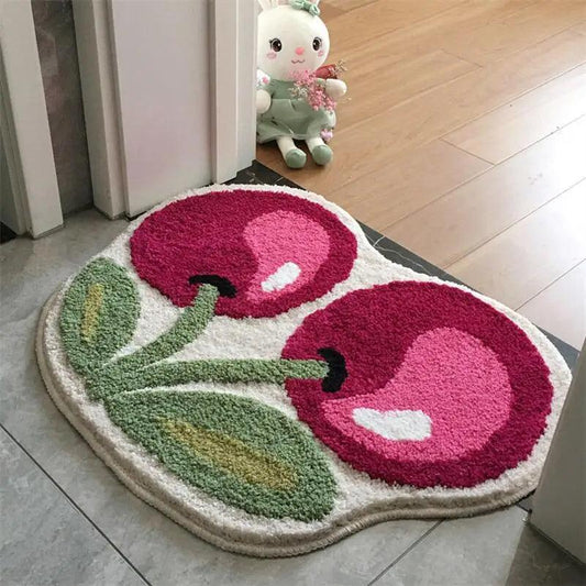 Cute Cherry Carpet Rug for Home Decor 50 x 60cm by HitMyNeed