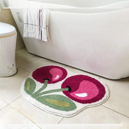 Cute Cherry Carpet Rug for Home Decor 50 x 60cm by HitMyNeed