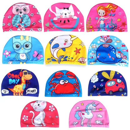 Cute Children's Swimming Cap for Pool & Beach by HitMyNeed