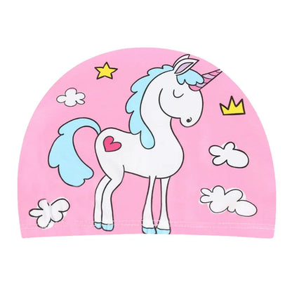 Cute Children's Swimming Cap for Pool & Beach style-13 by HitMyNeed