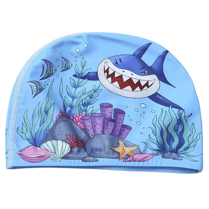 Cute Children's Swimming Cap for Pool & Beach style-15 by HitMyNeed