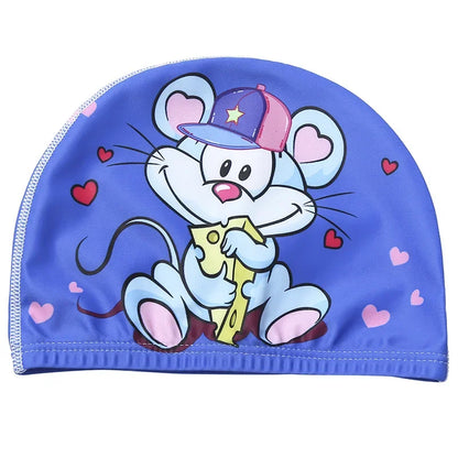 Cute Children's Swimming Cap for Pool & Beach style-16 by HitMyNeed