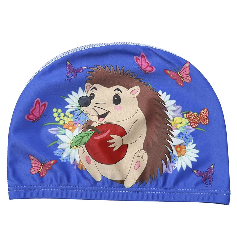 Cute Children's Swimming Cap for Pool & Beach style-17 by HitMyNeed
