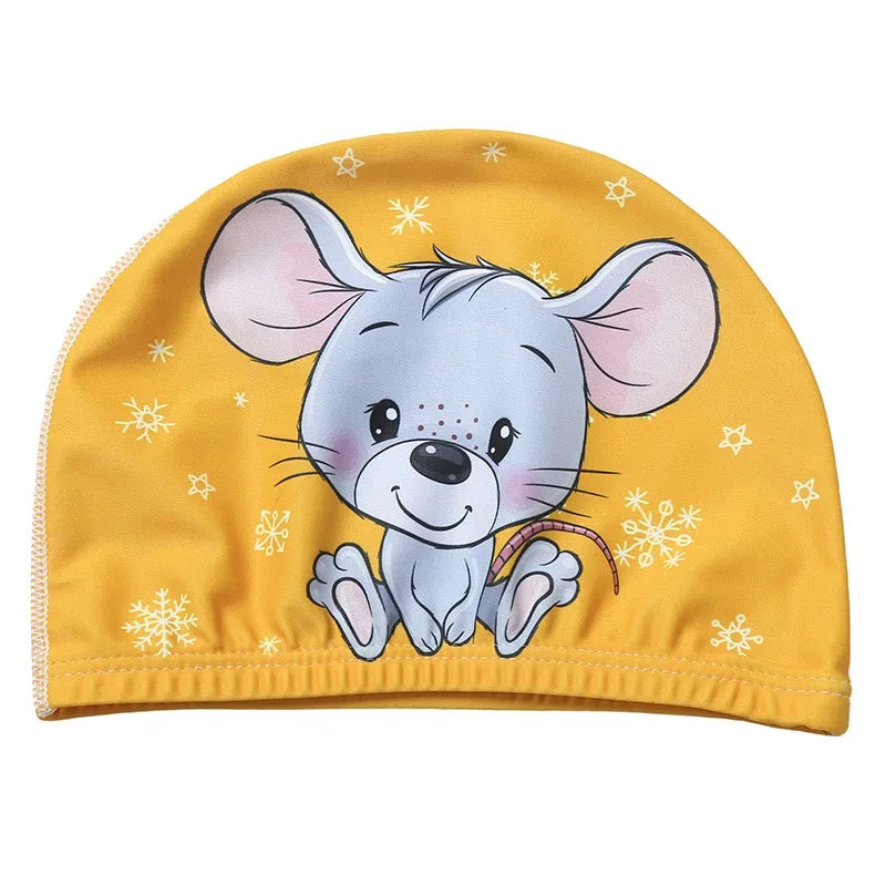 Cute Children's Swimming Cap for Pool & Beach style-20 by HitMyNeed
