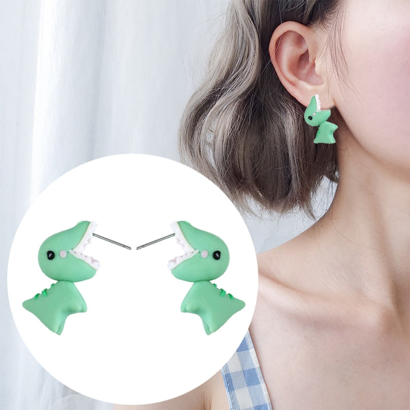 Cute Dino Bite Earrings for Everyday Wear by HitMyNeed