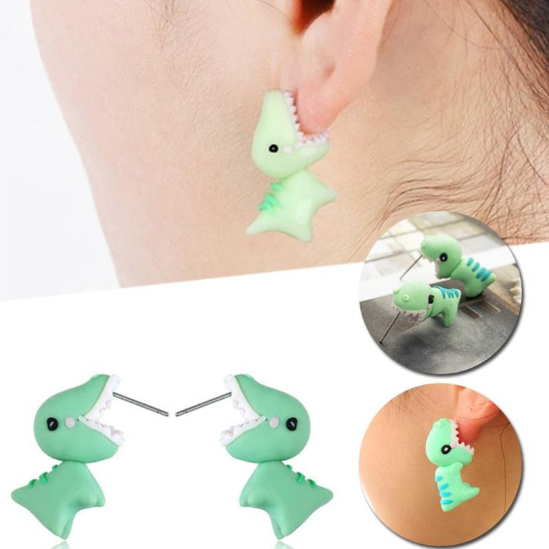 Cute Dino Bite Earrings for Everyday Wear by HitMyNeed