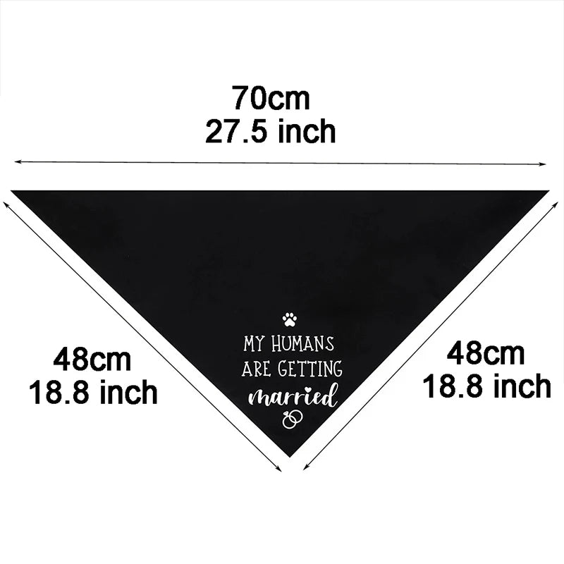 Cute Dog Wedding Bandana for Engagement & Photos by HitMyNeed