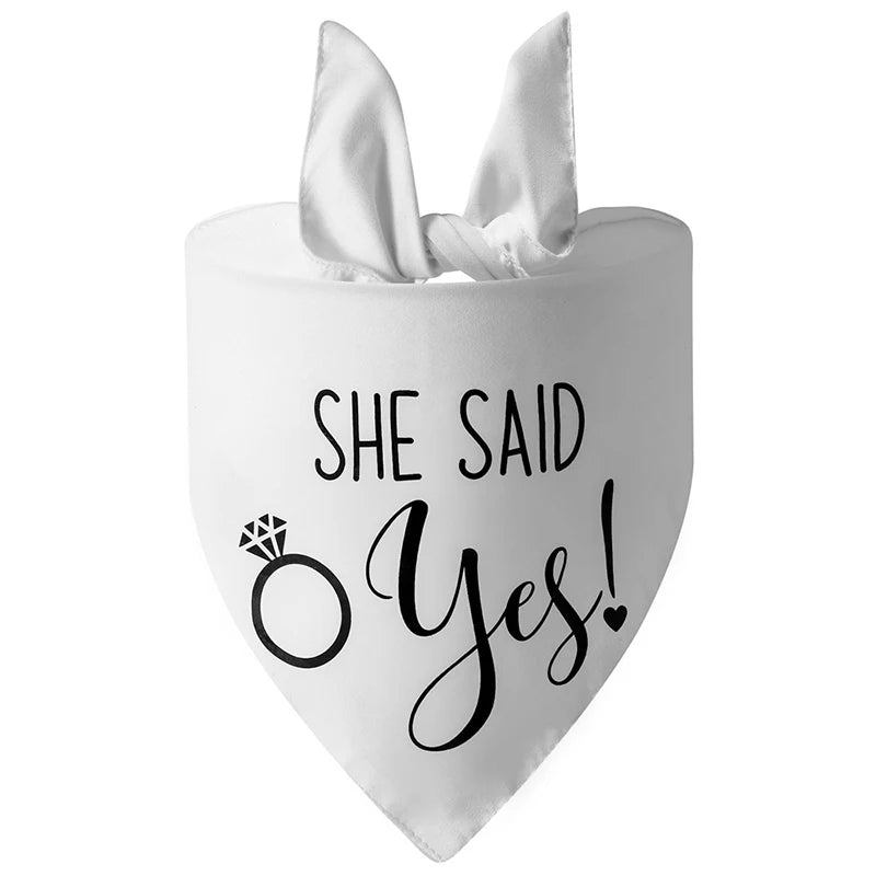 Cute Dog Wedding Bandana for Engagement & Photos style-10 by HitMyNeed