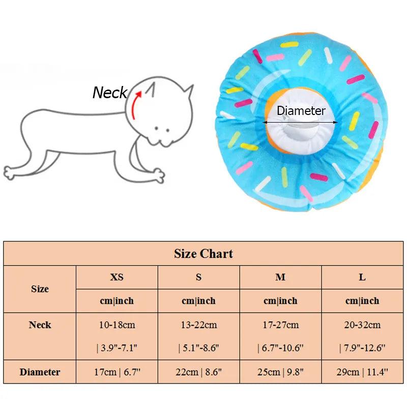 Cute Donut Recovery Collar for Dogs by HitMyNeed
