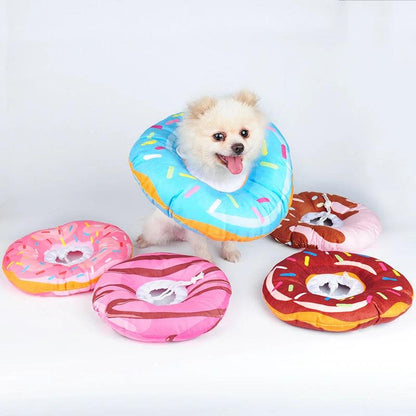Cute Donut Recovery Collar for Dogs by HitMyNeed