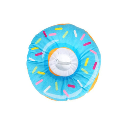 Cute Donut Recovery Collar for Dogs blue l by HitMyNeed