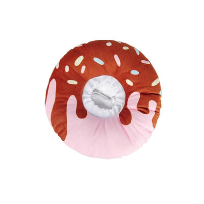 Cute Donut Recovery Collar for Dogs brown l by HitMyNeed