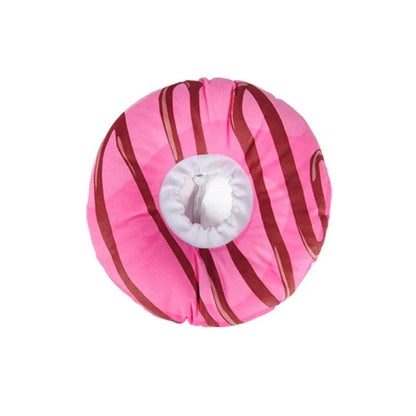 Cute Donut Recovery Collar for Dogs rose-red l by HitMyNeed