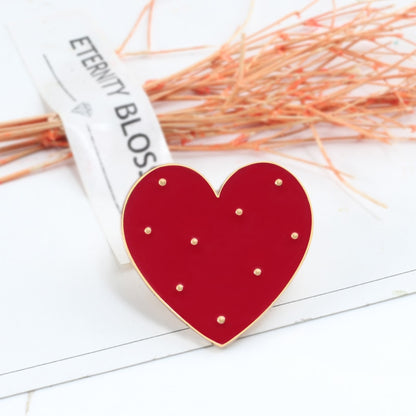 Cute Enamel Heart Brooch Pin Set (2 Pieces) by HitMyNeed